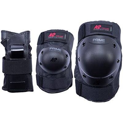 K2 Skates 30E1412 Prime M Pad-set, beschermende accessoires, zwart/rood, XL K2 Skates 30E1412 Prime M Pad-set, beschermende accessoires, zwart/rood, XL