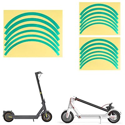 Fututech Reflecterende wielband voor Xiaomi M365 1S Pro Pro2 MI3, sticker voor elektrische step voor Segway Ninebot Max G30 Max G30E LL E22 E25 E45, accessoires voor step (groen) Fututech Reflecterende wielband voor Xiaomi M365 1S Pro Pro2 MI3, sticker voor elektrische step voor Segway Ninebot Max G30 Max G30E LL E22 E25 E45, accessoires voor step (groen)
