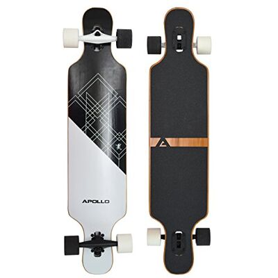 Apollo Complete longboard met ABEC High Speed Drop Through, Freeride, Skate, Cruiser Board Multicolore Apollo Complete longboard met ABEC High Speed Drop Through, Freeride, Skate, Cruiser Board Multicolore