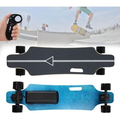 Pfps Skateboard électrique Avec Télécommande, Plateau En érable à 7 Couches, Autonomie De 15KM, Skateboard Complet De 81X20CM Pour Débutants Et Riders Confirmés Adultes B Pfps Skateboard électrique Avec Télécommande, Plateau En érable à 7 Couches, Autonomie De 15KM, Skateboard Complet De 81X20CM Pour Débutants Et Riders Confirmés Adultes B
