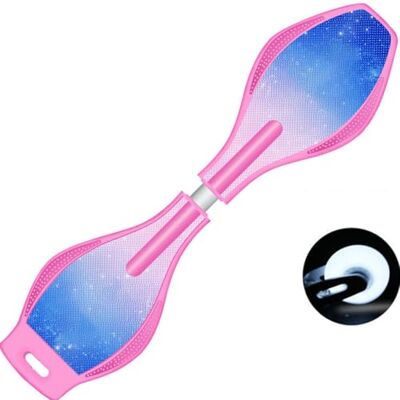 ERNAN Waveboard met led-wielen, waveboard voor kinderen, street surf, wielen torsie, skateboard, dubbel dek casterboards voor kinderen/jongeren ERNAN Waveboard met led-wielen, waveboard voor kinderen, street surf, wielen torsie, skateboard, dubbel dek casterboards voor kinderen/jongeren