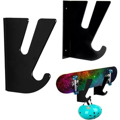 mongtsamz Acryl Wandgemonteerde Skateboardhouder, Wandgemonteerde Skateboardhouder, Horizontale Wandhouder, Skateboardhaken voor Longboard Display en mongtsamz Acryl Wandgemonteerde Skateboardhouder, Wandgemonteerde Skateboardhouder, Horizontale Wandhouder, Skateboardhaken voor Longboard Display en