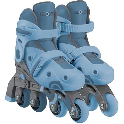 Globber Learning 2-in-1 schaalbare leerschaatsen maat 2 van 30 tot 33, blauw Globber Learning 2-in-1 schaalbare leerschaatsen maat 2 van 30 tot 33, blauw