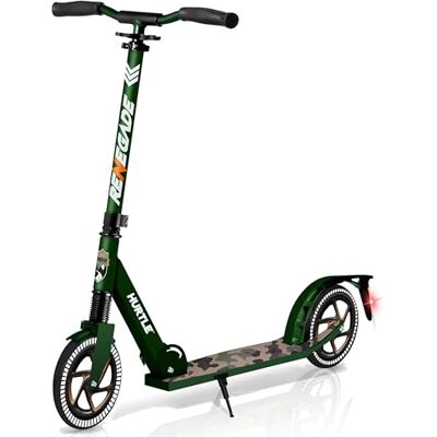 Hurtle Step voor kinderen, volwassenen, jongeren, 2 wielen met verstelbaar T-Bar-stuur, antislip legering dek, opvouwbare draagbare step voor kinderen Hurtle Step voor kinderen, volwassenen, jongeren, 2 wielen met verstelbaar T-Bar-stuur, antislip legering dek, opvouwbare draagbare step voor kinderen