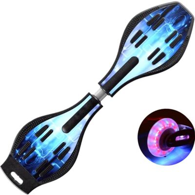 ERNAN Waveboard met led-wielen, waveboard voor kinderen, street surf, wielen torsie, skateboard, dubbel dek casterboards voor kinderen/jongeren ERNAN Waveboard met led-wielen, waveboard voor kinderen, street surf, wielen torsie, skateboard, dubbel dek casterboards voor kinderen/jongeren