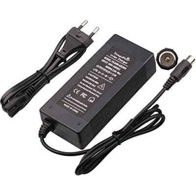 TangsFire Oplader voor elektrische step, 42 V, 2 A, oplader 36 V, RCA-aansluiting, 10 mm, voor e-bike, snellader TangsFire Oplader voor elektrische step, 42 V, 2 A, oplader 36 V, RCA-aansluiting, 10 mm, voor e-bike, snellader