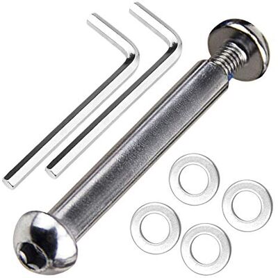 OTFAITP M8 8 mm x 28 mm-86 mm Scooter Voor en Achter Asbout 8,8 Graden Carbon Staal voor Stunt Scooter Dash Toe/Volwassen Kick Scooter-800 lb Capaciteit OTFAITP M8 8 mm x 28 mm-86 mm Scooter Voor en Achter Asbout 8,8 Graden Carbon Staal voor Stunt Scooter Dash Toe/Volwassen Kick Scooter-800 lb Capaciteit