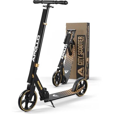 Apollo City-Step Led-scooter, skyracer met led-wielen, 145 mm, met vering, inklapbaar en in hoogte verstelbaar, voor kinderen en jongeren Apollo City-Step Led-scooter, skyracer met led-wielen, 145 mm, met vering, inklapbaar en in hoogte verstelbaar, voor kinderen en jongeren