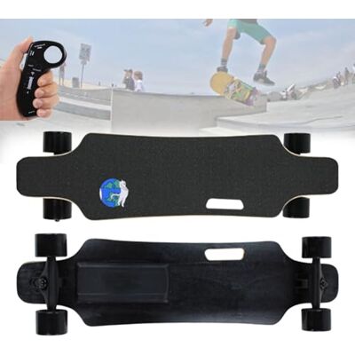 Pfps Elektrisch skateboard met afstandsbediening, plank van esdoorn met 7 lagen, bereik van 15 km, compleet skateboard van 81 x 20 cm, voor beginners en bevestigde rijders, volwassenen, D Pfps Elektrisch skateboard met afstandsbediening, plank van esdoorn met 7 lagen, bereik van 15 km, compleet skateboard van 81 x 20 cm, voor beginners en bevestigde rijders, volwassenen, D