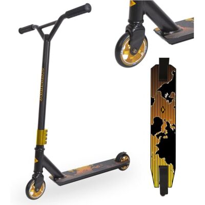 Schildkröt Stunt Untwist Scooter met aluminium velg, 100 mm PU-wielen, voor leuke trucs en stunts Schildkröt Stunt Untwist Scooter met aluminium velg, 100 mm PU-wielen, voor leuke trucs en stunts