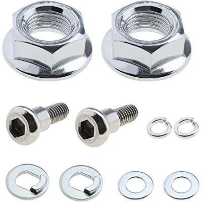 eMagTech Set van 4 wielmoeren voor en achter voor elektrische scooter met sluitringen compatibel met Xiaomi M365, 1S, Essential, Pro en Pro 2 eMagTech Set van 4 wielmoeren voor en achter voor elektrische scooter met sluitringen compatibel met Xiaomi M365, 1S, Essential, Pro en Pro 2