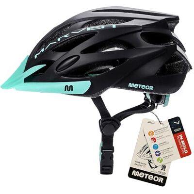 meteor MARVEN Fietshelm voor mountainbike en citybike, voor volwassenen en jongeren, uniseks, verstelbare sporthelm voor BMX, skaten, step, schaatsen, ontworpen voor de veiligheid van de gebruiker meteor MARVEN Fietshelm voor mountainbike en citybike, voor volwassenen en jongeren, uniseks, verstelbare sporthelm voor BMX, skaten, step, schaatsen, ontworpen voor de veiligheid van de gebruiker