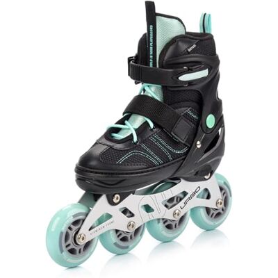 meteor Verstelbare inline skates voor volwassenen en jongeren met ABEC-9 Quick-Lock, achterrem, aluminium geleiding, wielen 76 mm 80 mm, maat M 34-37 meteor Verstelbare inline skates voor volwassenen en jongeren met ABEC-9 Quick-Lock, achterrem, aluminium geleiding, wielen 76 mm 80 mm, maat M 34-37