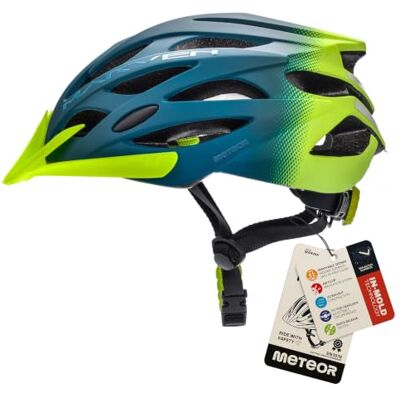 meteor Fietshelm mountainbike en citybike, volwassenen, jongeren, uniseks, verstelbare sporthelm voor BMX, skaten, scooter, schaatsen, ontworpen voor de veiligheid van de gebruiker, Marven meteor Fietshelm mountainbike en citybike, volwassenen, jongeren, uniseks, verstelbare sporthelm voor BMX, skaten, scooter, schaatsen, ontworpen voor de veiligheid van de gebruiker, Marven