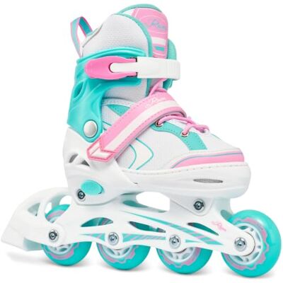 Raven Rollers en ligne pour enfants et filles réglables avec roue lumineuse LED Raven Rollers en ligne pour enfants et filles réglables avec roue lumineuse LED