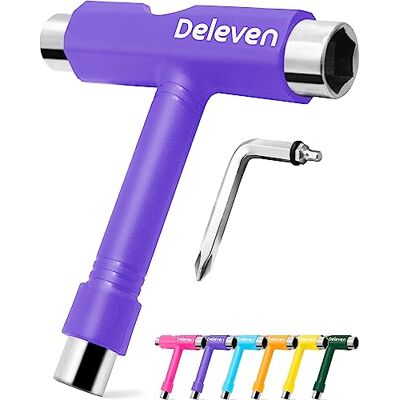 D Deleven Deleven Lichtgewicht en draagbare All-in-One Skate Tool met 2-in-1 inbussleutel en Phillips-schroevendraaier, past rolschaatsen, longboards, skateboards, quads, wielen, trucks en kingpin aan D Deleven Deleven Lichtgewicht en draagbare All-in-One Skate Tool met 2-in-1 inbussleutel en Phillips-schroevendraaier, past rolschaatsen, longboards, skateboards, quads, wielen, trucks en kingpin aan