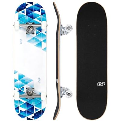KMX Compleet skateboard voor beginners met coole afbeeldingen + Skate voor beginners, jongens, meisjes, kinderen en volwassenen. Deck van esdoorn, 7-laags, Double Kick, trucks aluminium KMX Compleet skateboard voor beginners met coole afbeeldingen + Skate voor beginners, jongens, meisjes, kinderen en volwassenen. Deck van esdoorn, 7-laags, Double Kick, trucks aluminium