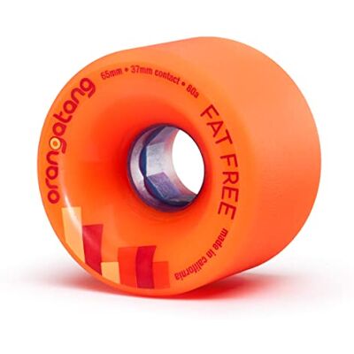 Orangatang Fat Free 65 mm Freeride Longboard Skateboard Wheels (Set of 4) Orangatang Fat Free 65 mm Freeride Longboard Skateboard Wheels (Set of 4)