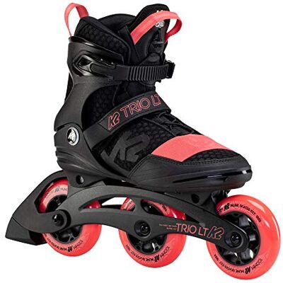 K2 Skates Trio Lt 100 W Black_Coral damesskates K2 Skates Trio Lt 100 W Black_Coral damesskates