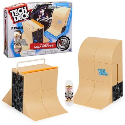 Tech Deck Vingerskate – – Mega HALF PIPE DANNY WAY – iconische skate helling 100% modulair – met 1 skateboard B exclusief 96 mm – X-Connect – speelgoed voor kinderen vanaf 6 jaar Tech Deck Vingerskate – – Mega HALF PIPE DANNY WAY – iconische skate helling 100% modulair – met 1 skateboard B exclusief 96 mm – X-Connect – speelgoed voor kinderen vanaf 6 jaar
