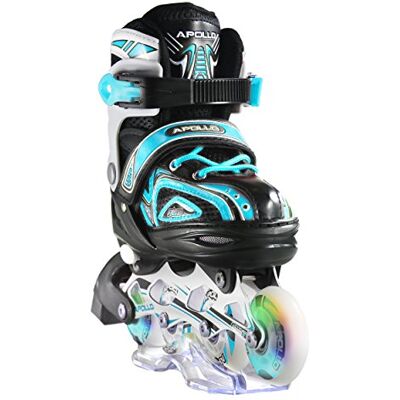 Apollo Super Blades, inlineskates voor dames en kinderen, verstelbare inlineskates voor volwassenen, meisjes en jongens, in de maten 31-42, led-inlineskates Apollo Super Blades, inlineskates voor dames en kinderen, verstelbare inlineskates voor volwassenen, meisjes en jongens, in de maten 31-42, led-inlineskates