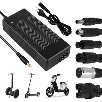 Vegena Oplader voor elektrische step: 42 V 2 A hoverboard-oplader met 6 aansluitingen, oplader voor step, accu 36 V, voor elektrische scooter, hoverboard, eenwieler, driftboard, Xiaomi M365 Pro 2 Vegena Oplader voor elektrische step: 42 V 2 A hoverboard-oplader met 6 aansluitingen, oplader voor step, accu 36 V, voor elektrische scooter, hoverboard, eenwieler, driftboard, Xiaomi M365 Pro 2