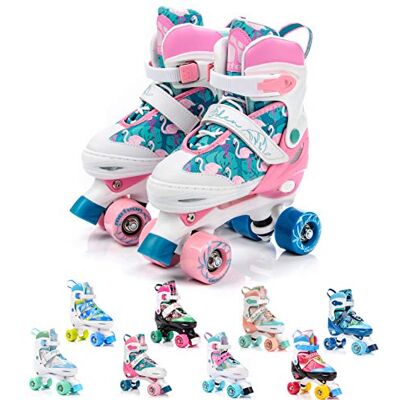 meteor Rolschaatsen met 4 wielen, verstelbaar, scooter, skater, parallel, retro, quad skates, voor kinderen, jongeren en volwassenen, in grootte verstelbaar meteor Rolschaatsen met 4 wielen, verstelbaar, scooter, skater, parallel, retro, quad skates, voor kinderen, jongeren en volwassenen, in grootte verstelbaar