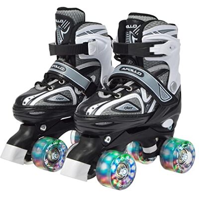 Apollo Super Quad X Pro Verstelbare rolschaatsen voor kinderen Comfortabel en verstelbaar Rolschaatsen voor meisjes en jongens Maat 31-42 Apollo Super Quad X Pro Verstelbare rolschaatsen voor kinderen Comfortabel en verstelbaar Rolschaatsen voor meisjes en jongens Maat 31-42