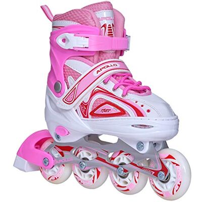 Apollo Super Blades X Pro, S, M, L, verlichte led-wielen, ideaal voor beginners, rolschaatsen, comfortabele inlineskates voor meisjes en jongens Apollo Super Blades X Pro, S, M, L, verlichte led-wielen, ideaal voor beginners, rolschaatsen, comfortabele inlineskates voor meisjes en jongens