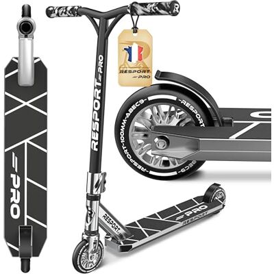 RE:SPORT Revo Pro Stunt Scooter voor kinderen en volwassenen, met standaard, 110 mm, PU-wielen en Y-stang, ABEC 9 kogellagers, stuntstep, stuntstep, freestyle step RE:SPORT Revo Pro Stunt Scooter voor kinderen en volwassenen, met standaard, 110 mm, PU-wielen en Y-stang, ABEC 9 kogellagers, stuntstep, stuntstep, freestyle step