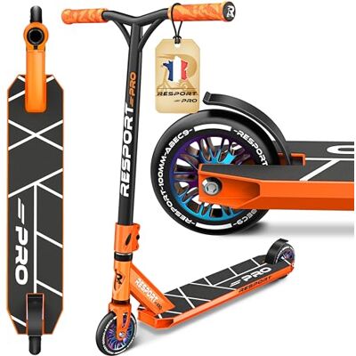 RE:SPORT Revo Pro Stunt Scooter voor kinderen en volwassenen, met standaard, 110 mm, PU-wielen en Y-stang, ABEC 9 kogellagers, stuntstep, stuntstep, freestyle step RE:SPORT Revo Pro Stunt Scooter voor kinderen en volwassenen, met standaard, 110 mm, PU-wielen en Y-stang, ABEC 9 kogellagers, stuntstep, stuntstep, freestyle step