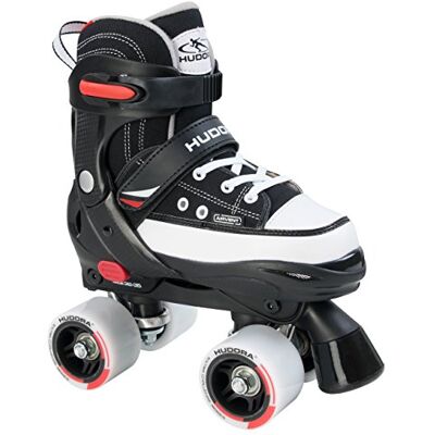 HUDORA Rolschaatsen roze/zwart, hoogwaardige rolschaatsen van nylon, comfortabel en verstelbaar in 4 maten, stijlvolle skates voor kinderen en jongeren HUDORA Rolschaatsen roze/zwart, hoogwaardige rolschaatsen van nylon, comfortabel en verstelbaar in 4 maten, stijlvolle skates voor kinderen en jongeren