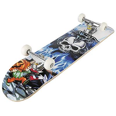 LANTUS Compleet skateboard voor kinderen, jongeren en volwassenen, beginners, Double Kick Maple Deck Concave Cruiser Skateboard met T-gereedschap LANTUS Compleet skateboard voor kinderen, jongeren en volwassenen, beginners, Double Kick Maple Deck Concave Cruiser Skateboard met T-gereedschap