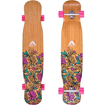 Apollo Dancer Longboard 46 x 9,5 pouces, roulements à billes ABEC 9, longboards élégants, parfait pour la danse pour professionnels et débutants, planche complète pour les figures et les mouvements de Apollo Dancer Longboard 46 x 9,5 pouces, roulements à billes ABEC 9, longboards élégants, parfait pour la danse pour professionnels et débutants, planche complète pour les figures et les mouvements de