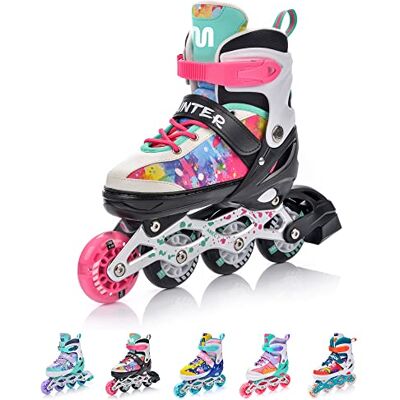 meteor ® 4-in-1 skates voor kinderen, carbon, verstelbaar, met grote wielen meteor ® 4-in-1 skates voor kinderen, carbon, verstelbaar, met grote wielen