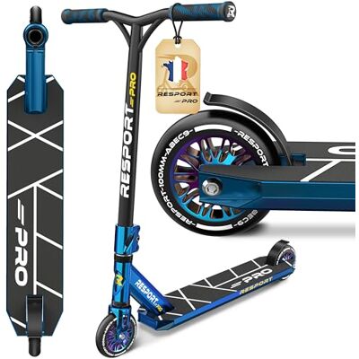 RE:SPORT Revo Pro Stunt Scooter voor kinderen en volwassenen, met standaard, 110 mm, PU-wielen en Y-stang, ABEC 9 kogellagers, stuntstep, stuntstep, freestyle step RE:SPORT Revo Pro Stunt Scooter voor kinderen en volwassenen, met standaard, 110 mm, PU-wielen en Y-stang, ABEC 9 kogellagers, stuntstep, stuntstep, freestyle step