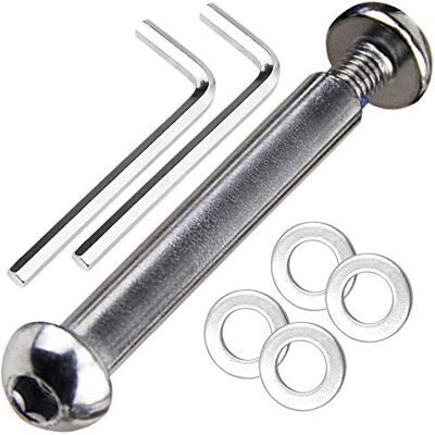 OTFAITP Voor- en achterasbout M8 8 mm x 28 mm 86 mm van 8,8 koolstofstaal voor freestyle-scooter, jongeren/volwassenen, capaciteit 800 kg OTFAITP Voor- en achterasbout M8 8 mm x 28 mm 86 mm van 8,8 koolstofstaal voor freestyle-scooter, jongeren/volwassenen, capaciteit 800 kg