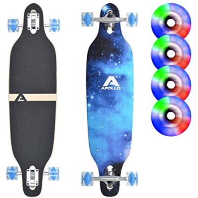 Apollo Complete longboard met ABEC High Speed Drop Through, Freeride, Skate, Cruiser Board Apollo Complete longboard met ABEC High Speed Drop Through, Freeride, Skate, Cruiser Board