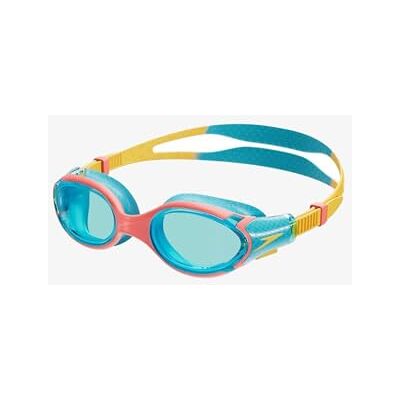 Speedo Biofuse 2.0 Junior Zwembril, Gepatenteerde eenvoudige pasvorm, Anti-condens, Lekvrij, Verbeterde pasvorm, Verbeterde pasvorm, Bolt/Mango/Coral Beach/Blauw, één maat Speedo Biofuse 2.0 Junior Zwembril, Gepatenteerde eenvoudige pasvorm, Anti-condens, Lekvrij, Verbeterde pasvorm, Verbeterde pasvorm, Bolt/Mango/Coral Beach/Blauw, één maat
