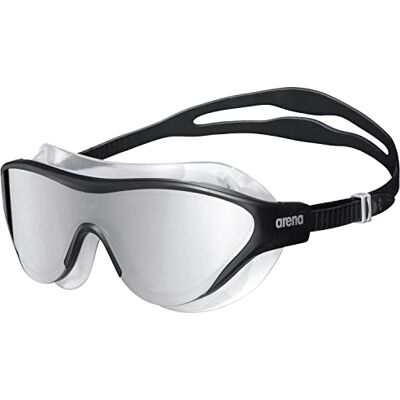 ARENA The One Swim Mask Mirror Zwembril voor volwassenen, uniseks, anti-condens, zwembadmasker met brede glazen, UV-bescherming, zelfverstelbare neusbrug, Orbit-veilige afdichtingen ARENA The One Swim Mask Mirror Zwembril voor volwassenen, uniseks, anti-condens, zwembadmasker met brede glazen, UV-bescherming, zelfverstelbare neusbrug, Orbit-veilige afdichtingen