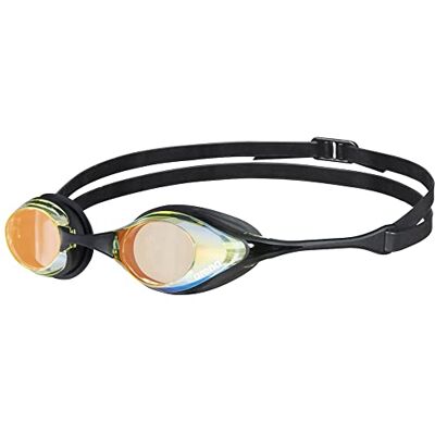 ARENA Cobra Original Swipe Mirror Zwembril, uniseks, volwassenen, ras, zwembril met spiegelglazen, anti-condens, uv-bescherming, 4 verwisselbare neusbruggen ARENA Cobra Original Swipe Mirror Zwembril, uniseks, volwassenen, ras, zwembril met spiegelglazen, anti-condens, uv-bescherming, 4 verwisselbare neusbruggen