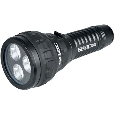 SEAC R30 Sub R30 duikzaklamp, 3 leds, 1500 lumen, oplaadbaar via micro-USB SEAC R30 Sub R30 duikzaklamp, 3 leds, 1500 lumen, oplaadbaar via micro-USB