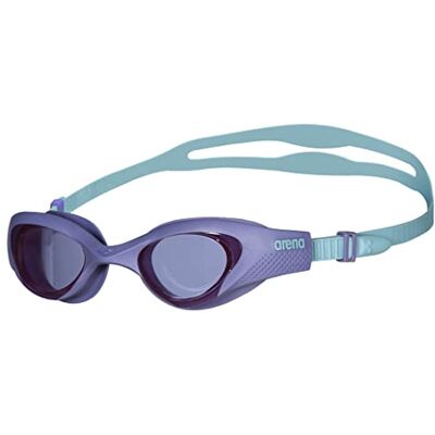 ARENA The One Zwembril voor dames, anti-condens, met brede glazen, uv-bescherming, zelfinstellende neusbrug, beschermende oogkasafdichtingen, paars (smoke-paars-turquoise) ARENA The One Zwembril voor dames, anti-condens, met brede glazen, uv-bescherming, zelfinstellende neusbrug, beschermende oogkasafdichtingen, paars (smoke-paars-turquoise)