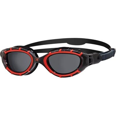 Zoggs PREDATOR FLEX POLARIZED Red Black Smoke Smaller Fit Zwembril en Triatlon Zoggs PREDATOR FLEX POLARIZED Red Black Smoke Smaller Fit Zwembril en Triatlon