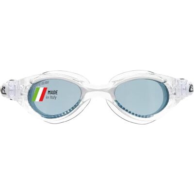 CRESSI Flash Swim Goggles Premium zwembril voor volwassenen, 100% uv-bescherming, transparant/wit/grijs, eenheidsmaat CRESSI Flash Swim Goggles Premium zwembril voor volwassenen, 100% uv-bescherming, transparant/wit/grijs, eenheidsmaat
