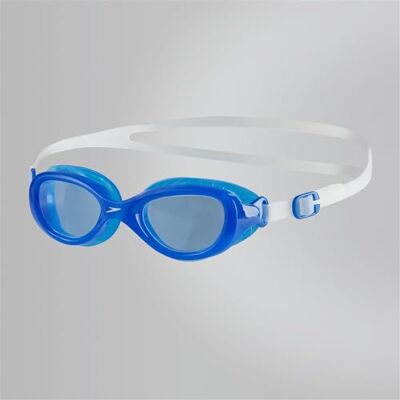 Speedo Gala Logo Thinstrap Muscleback zwembril unisex kinderen, wit, Eén maat Speedo Gala Logo Thinstrap Muscleback zwembril unisex kinderen, wit, Eén maat