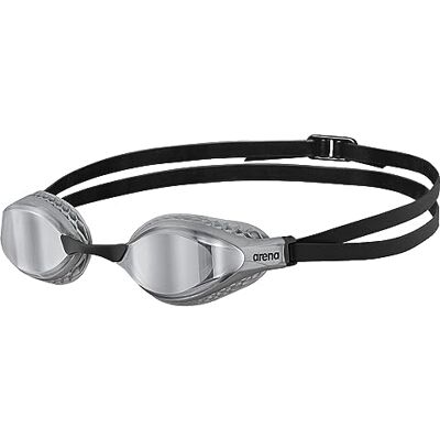ARENA Airspeed Mirror Zwembril, anti-condens, voor volwassenen en uniseks, zwembril met brede glazen, uv-bescherming, 3 verwisselbare neusbruggen, honingraatafdichtingen, grijs ARENA Airspeed Mirror Zwembril, anti-condens, voor volwassenen en uniseks, zwembril met brede glazen, uv-bescherming, 3 verwisselbare neusbruggen, honingraatafdichtingen, grijs