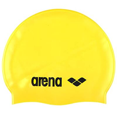 ARENA Klassieke zwemmuts van siliconen, uniseks, zacht en duurzaam, met versterkte rand, voor dames en heren ARENA Klassieke zwemmuts van siliconen, uniseks, zacht en duurzaam, met versterkte rand, voor dames en heren
