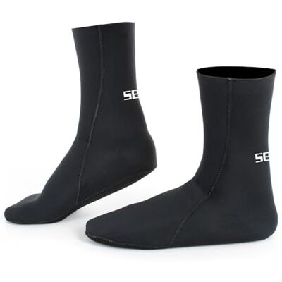 SEAC Standand Unisex duiksokken 5 mm, zwart. SEAC Standand Unisex duiksokken 5 mm, zwart.