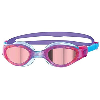 Zoggs Phantom Elite Zwembril voor kinderen, uniseks, roze/paars/spiegel, maat S (6-14 jaar) Zoggs Phantom Elite Zwembril voor kinderen, uniseks, roze/paars/spiegel, maat S (6-14 jaar)